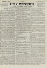 Le Censeur : journal de Lyon, politique, industriel et littéraire, N°224, pp. 1