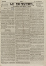 Le Censeur : journal de Lyon, politique, industriel et littéraire, N°314, pp. 1