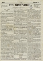 Le Censeur : journal de Lyon, politique, industriel et littéraire, N°47, pp. 1