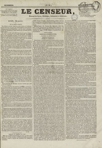 Le Censeur : journal de Lyon, politique, industriel et littéraire, N°55