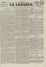 Le Censeur : journal de Lyon, politique, industriel et littéraire, N°56