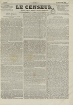 Le Censeur : journal de Lyon, politique, industriel et littéraire, N°58