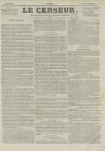 Le Censeur : journal de Lyon, politique, industriel et littéraire, N°61