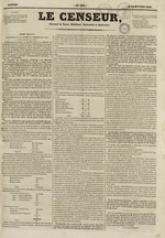 Le Censeur : journal de Lyon, politique, industriel et littéraire, N°354, pp. 1