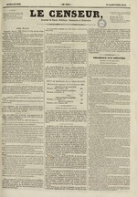 Le Censeur : journal de Lyon, politique, industriel et littéraire, N°359, pp. 1