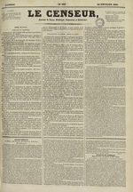 Le Censeur : journal de Lyon, politique, industriel et littéraire, N°388, pp. 1