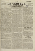 Le Censeur : journal de Lyon, politique, industriel et littéraire, N°389, pp. 1