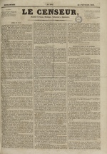 Le Censeur : journal de Lyon, politique, industriel et littéraire, N°394, pp. 1