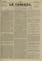 Le Censeur : journal de Lyon, politique, industriel et littéraire, N°440, pp. 1