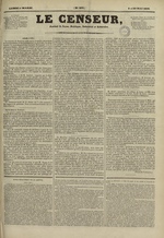 Le Censeur : journal de Lyon, politique, industriel et littéraire, N°455, pp. 1