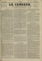 Le Censeur : journal de Lyon, politique, industriel et littéraire, N°466, pp. 1