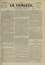 Le Censeur : journal de Lyon, politique, industriel et littéraire, N°471, pp. 1