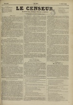 Le Censeur : journal de Lyon, politique, industriel et littéraire, N°479, pp. 1