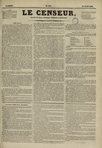 Le Censeur : journal de Lyon, politique, industriel et littéraire, N°494, pp. 1