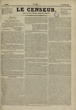Le Censeur : journal de Lyon, politique, industriel et littéraire, N°496, pp. 1
