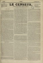 Le Censeur : journal de Lyon, politique, industriel et littéraire, N°502, pp. 1