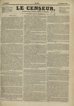 Le Censeur : journal de Lyon, politique, industriel et littéraire, N°506, pp. 1