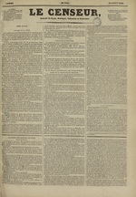 Le Censeur : journal de Lyon, politique, industriel et littéraire, N°550, pp. 1