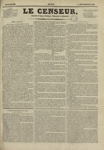 Le Censeur : journal de Lyon, politique, industriel et littéraire, N°555, pp. 1