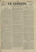 Le Censeur : journal de Lyon, politique, industriel et littéraire, N°556, pp. 1