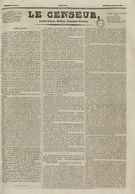 Le Censeur : journal de Lyon, politique, industriel et littéraire, N°597, pp. 1