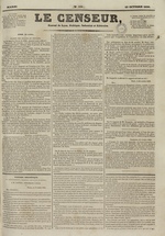 Le Censeur : journal de Lyon, politique, industriel et littéraire, N°599, pp. 1