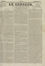 Le Censeur : journal de Lyon, politique, industriel et littéraire, N°613, pp. 1