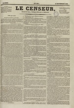 Le Censeur : journal de Lyon, politique, industriel et littéraire, N°620, pp. 1