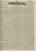 Le Censeur : journal de Lyon, politique, industriel et littéraire, N°635, pp. 1