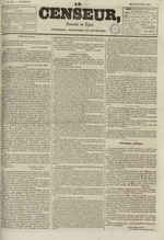 Le Censeur : journal de Lyon, politique, industriel et littéraire, N°643, pp. 1