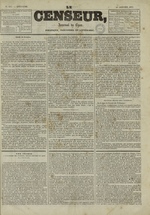 Le Censeur : journal de Lyon, politique, industriel et littéraire, N°657, pp. 1