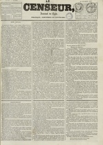 Le Censeur : journal de Lyon, politique, industriel et littéraire, N°701