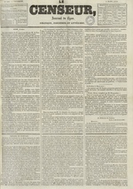 Le Censeur : journal de Lyon, politique, industriel et littéraire, N°709