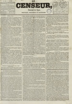 Le Censeur : journal de Lyon, politique, industriel et littéraire, N°712