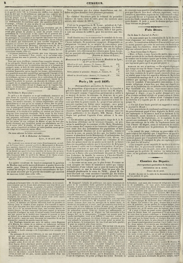 
						Affichage en mode lecture de la page
					