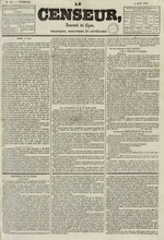 Le Censeur : journal de Lyon, politique, industriel et littéraire, N°785, pp. 1