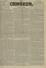 Le Censeur : journal de Lyon, politique, industriel et littéraire, N°940, pp. 1