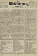 Le Censeur : journal de Lyon, politique, industriel et littéraire, N°1006, pp. 1