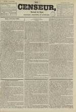 Le Censeur : journal de Lyon, politique, industriel et littéraire, N°1010, pp. 1