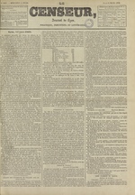 Le Censeur : journal de Lyon, politique, industriel et littéraire, N°1027, pp. 1