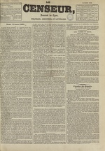 Le Censeur : journal de Lyon, politique, industriel et littéraire, N°1028, pp. 1