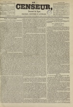 Le Censeur : journal de Lyon, politique, industriel et littéraire, N°1037, pp. 1