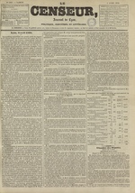 Le Censeur : journal de Lyon, politique, industriel et littéraire, N°1047, pp. 1