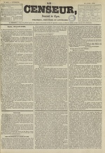 Le Censeur : journal de Lyon, politique, industriel et littéraire, N°1063, pp. 1