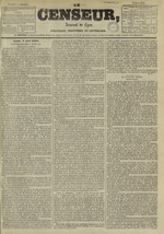 Le Censeur : journal de Lyon, politique, industriel et littéraire, N°1073, pp. 1