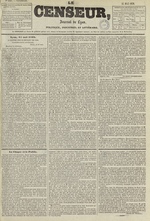 Le Censeur : journal de Lyon, politique, industriel et littéraire, N°1087, pp. 1