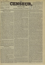 Le Censeur : journal de Lyon, politique, industriel et littéraire, N°1107, pp. 1