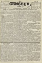 Le Censeur : journal de Lyon, politique, industriel et littéraire, N°1112, pp. 1