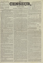 Le Censeur : journal de Lyon, politique, industriel et littéraire, N°1190, pp. 1