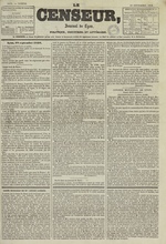 Le Censeur : journal de Lyon, politique, industriel et littéraire, N°1194, pp. 1